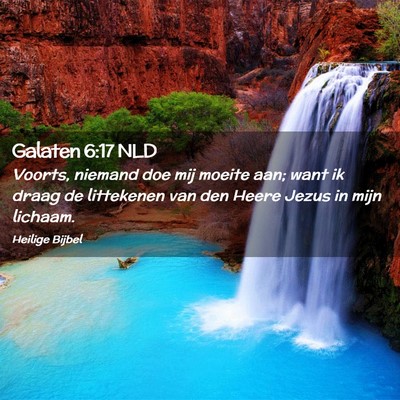 Picture 02 - Galaten 6:17 NLD - Voorts, niemand doe mij moeite aan; want ik draag - Bible Verse Picture