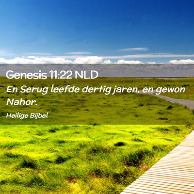 Picture 02 - Genesis 11:22 NLD - En Serug leefde dertig jaren, en gewon - Bible Verse Picture