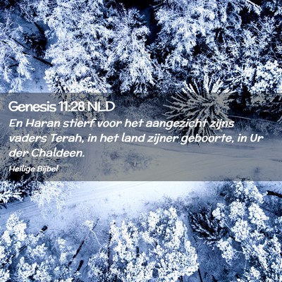 Picture 02 - Genesis 11:28 NLD - En Haran stierf voor het aangezicht zijns vaders - Bible Verse Picture