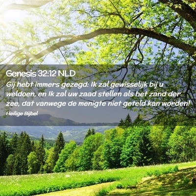 Picture 02 - Genesis 32:12 NLD - Gij hebt immers gezegd: Ik zal gewisselijk bij u - Bible Verse Picture