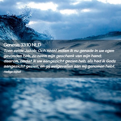 Picture 02 - Genesis 33:10 NLD - Toen zeide Jakob: Och neen! indien ik nu genade - Bible Verse Picture