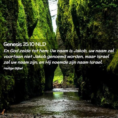 Picture 02 - Genesis 35:10 NLD - En God zeide tot hem: Uw naam is Jakob, uw naam - Bible Verse Picture