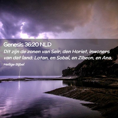 Picture 02 - Genesis 36:20 NLD - Dit zijn de zonen van Seir, den Horiet, inwoners - Bible Verse Picture