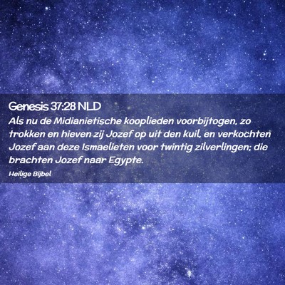 Picture 02 - Genesis 37:28 NLD - Als nu de Midianietische kooplieden voorbijtogen, - Bible Verse Picture