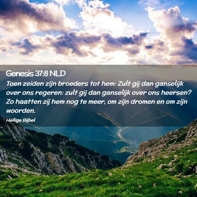 Picture 02 - Genesis 37:8 NLD - Toen zeiden zijn broeders tot hem: Zult gij dan - Bible Verse Picture