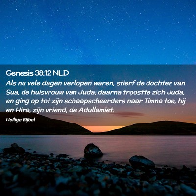 Picture 02 - Genesis 38:12 NLD - Als nu vele dagen verlopen waren, stierf de - Bible Verse Picture