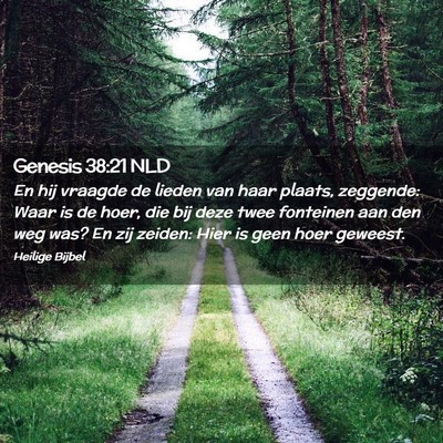 Picture 02 - Genesis 38:21 NLD - En hij vraagde de lieden van haar plaats, - Bible Verse Picture