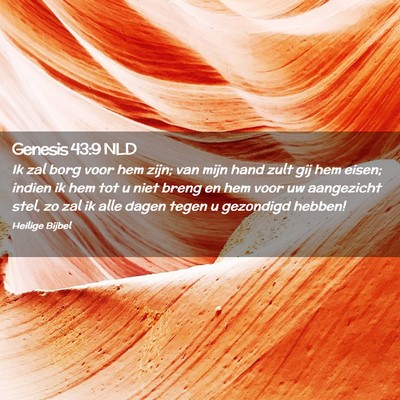 Picture 02 - Genesis 43:9 NLD - Ik zal borg voor hem zijn; van mijn hand zult gij - Bible Verse Picture