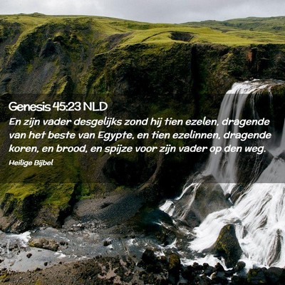 Picture 02 - Genesis 45:23 NLD - En zijn vader desgelijks zond hij tien ezelen, - Bible Verse Picture