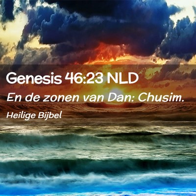 Picture 02 - Genesis 46:23 NLD - En de zonen van Dan: - Bible Verse Picture