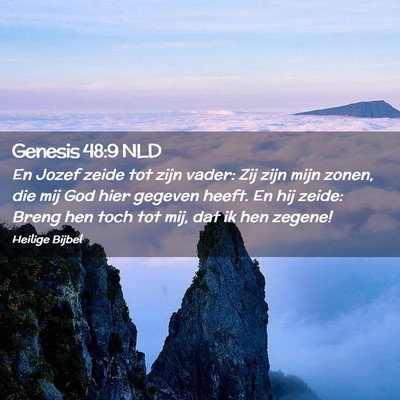 Picture 02 - Genesis 48:9 NLD - En Jozef zeide tot zijn vader: Zij zijn mijn - Bible Verse Picture
