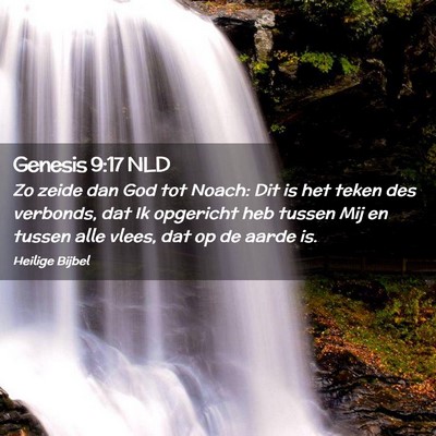Picture 02 - Genesis 9:17 NLD - Zo zeide dan God tot Noach: Dit is het teken des - Bible Verse Picture