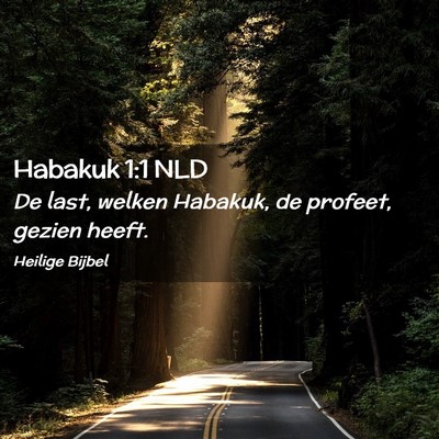 Picture 02 - Habakuk 1:1 NLD - De last, welken Habakuk, de profeet, gezien - Bible Verse Picture