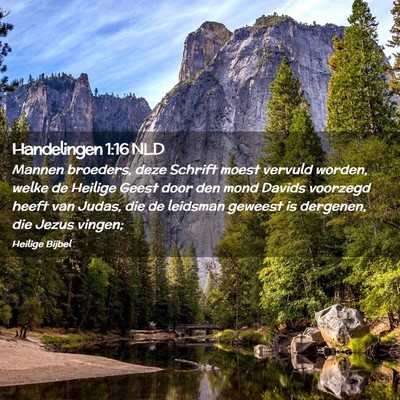 Picture 02 - Handelingen 1:16 NLD - Mannen broeders, deze Schrift moest vervuld - Bible Verse Picture
