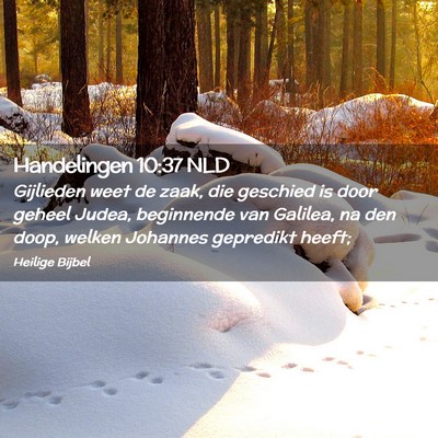 Picture 02 - Handelingen 10:37 NLD - Gijlieden weet de zaak, die geschied is door - Bible Verse Picture