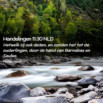 Picture 02 - Handelingen 11:30 NLD - Hetwelk zij ook deden, en zonden het tot de - Bible Verse Picture