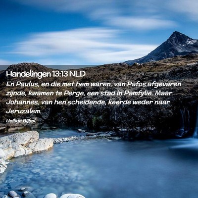 Picture 02 - Handelingen 13:13 NLD - En Paulus, en die met hem waren, van Pafos - Bible Verse Picture