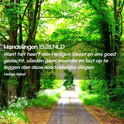 Picture 02 - Handelingen 15:28 NLD - Want het heeft den Heiligen Geest en ons goed - Bible Verse Picture