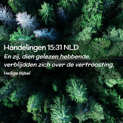 Picture 02 - Handelingen 15:31 NLD - En zij, dien gelezen hebbende, verblijdden zich - Bible Verse Picture