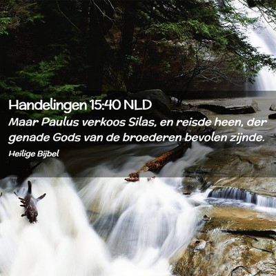 Picture 02 - Handelingen 15:40 NLD - Maar Paulus verkoos Silas, en reisde heen, der - Bible Verse Picture