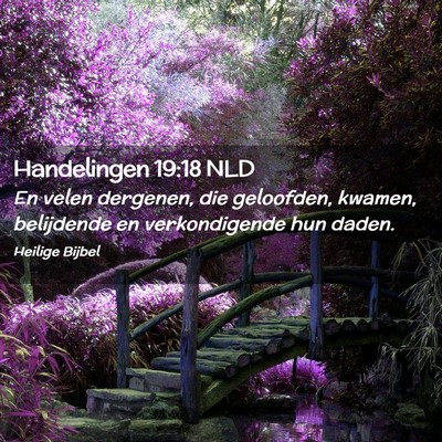 Picture 02 - Handelingen 19:18 NLD - En velen dergenen, die geloofden, kwamen, - Bible Verse Picture