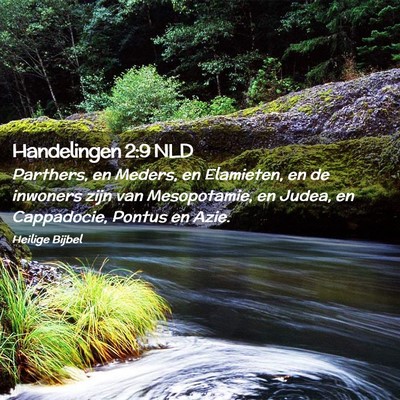 Picture 02 - Handelingen 2:9 NLD - Parthers, en Meders, en Elamieten, en de inwoners - Bible Verse Picture