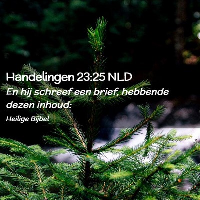 Picture 02 - Handelingen 23:25 NLD - En hij schreef een brief, hebbende dezen - Bible Verse Picture
