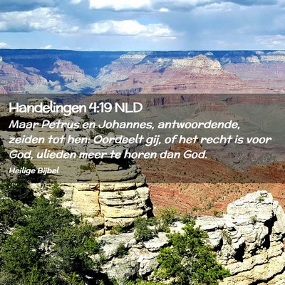 Picture 02 - Handelingen 4:19 NLD - Maar Petrus en Johannes, antwoordende, zeiden tot - Bible Verse Picture