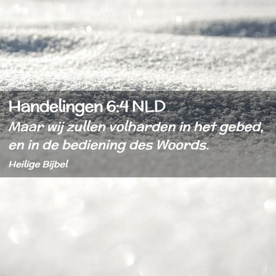 Picture 02 - Handelingen 6:4 NLD - Maar wij zullen volharden in het gebed, en in de - Bible Verse Picture