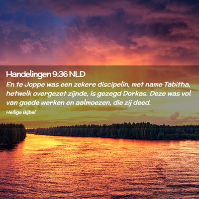 Picture 02 - Handelingen 9:36 NLD - En te Joppe was een zekere discipelin, met name - Bible Verse Picture