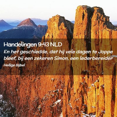 Picture 02 - Handelingen 9:43 NLD - En het geschiedde, dat hij vele dagen te Joppe - Bible Verse Picture