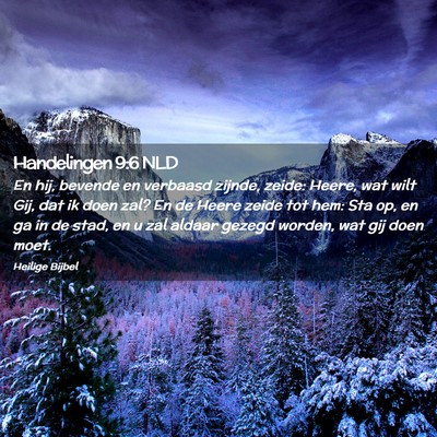 Picture 02 - Handelingen 9:6 NLD - En hij, bevende en verbaasd zijnde, zeide: Heere, - Bible Verse Picture