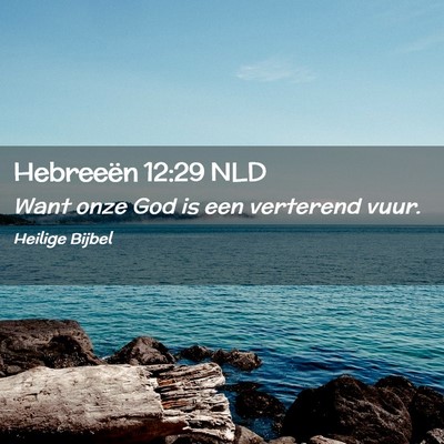 Picture 02 - Hebreeën 12:29 NLD - Want onze God is een verterend - Bible Verse Picture