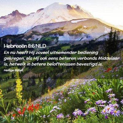 Picture 02 - Hebreeën 8:6 NLD - En nu heeft Hij zoveel uitnemender bediening - Bible Verse Picture
