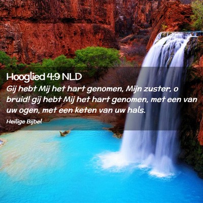 Picture 02 - Hooglied 4:9 NLD - Gij hebt Mij het hart genomen, Mijn zuster, o - Bible Verse Picture