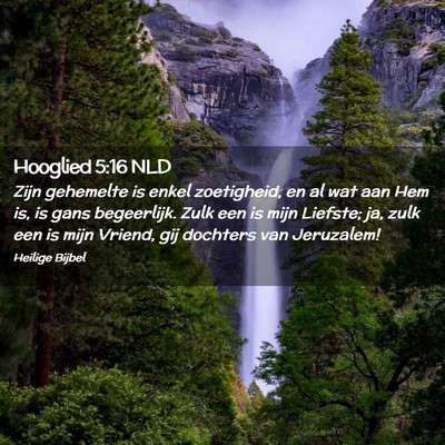 Picture 02 - Hooglied 5:16 NLD - Zijn gehemelte is enkel zoetigheid, en al wat aan - Bible Verse Picture