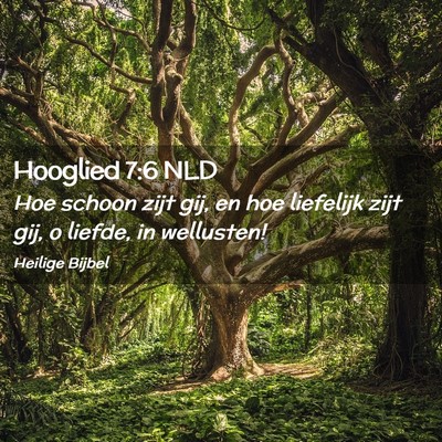 Picture 02 - Hooglied 7:6 NLD - Hoe schoon zijt gij, en hoe liefelijk zijt gij, o - Bible Verse Picture