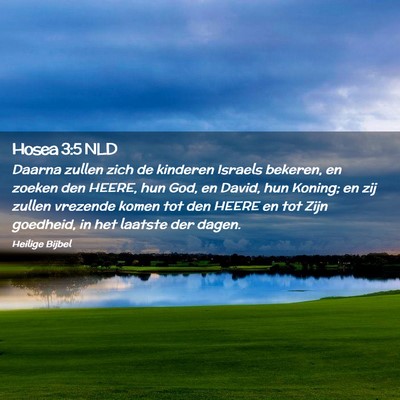 Picture 02 - Hosea 3:5 NLD - Daarna zullen zich de kinderen Israels bekeren, - Bible Verse Picture