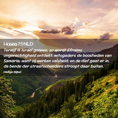Picture 02 - Hosea 7:1 NLD - Terwijl Ik Israel genees, zo wordt Efraims - Bible Verse Picture