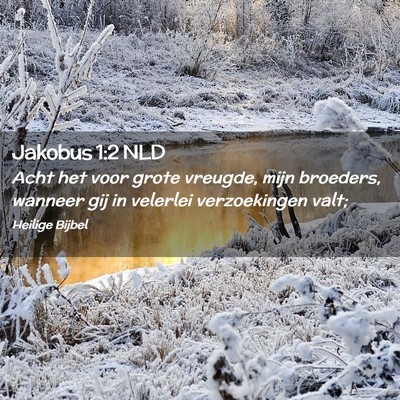 Picture 02 - Jakobus 1:2 NLD - Acht het voor grote vreugde, mijn broeders, - Bible Verse Picture
