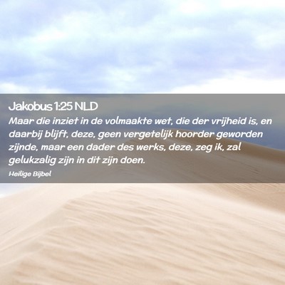 Picture 02 - Jakobus 1:25 NLD - Maar die inziet in de volmaakte wet, die der - Bible Verse Picture