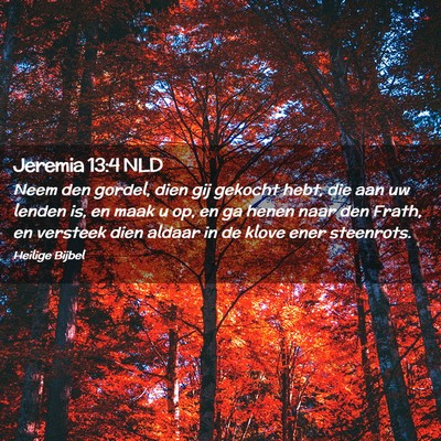 Picture 02 - Jeremia 13:4 NLD - Neem den gordel, dien gij gekocht hebt, die aan - Bible Verse Picture