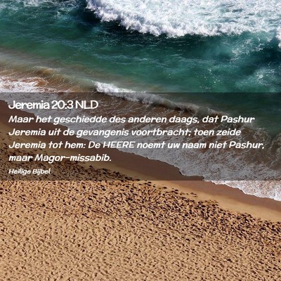 Picture 02 - Jeremia 20:3 NLD - Maar het geschiedde des anderen daags, dat Pashur - Bible Verse Picture