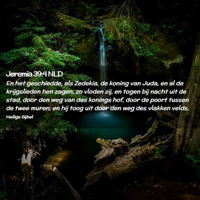 Picture 02 - Jeremia 39:4 NLD - En het geschiedde, als Zedekia, de koning van - Bible Verse Picture
