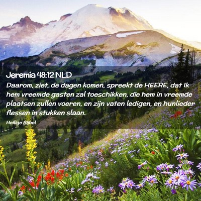 Picture 02 - Jeremia 48:12 NLD - Daarom, ziet, de dagen komen, spreekt de HEERE, - Bible Verse Picture