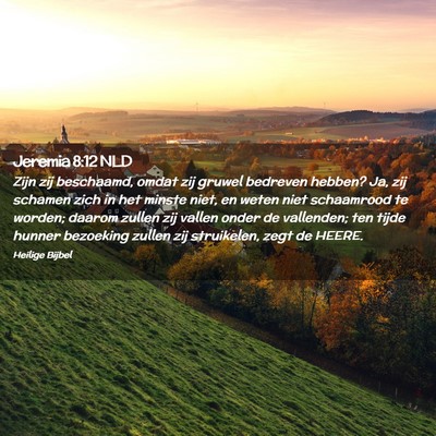 Picture 02 - Jeremia 8:12 NLD - Zijn zij beschaamd, omdat zij gruwel bedreven - Bible Verse Picture