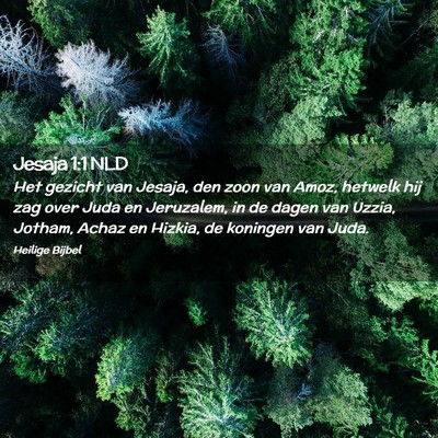 Picture 02 - Jesaja 1:1 NLD - Het gezicht van Jesaja, den zoon van Amoz, - Bible Verse Picture