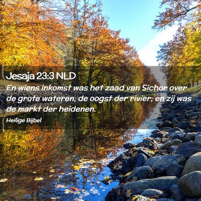 Picture 02 - Jesaja 23:3 NLD - En wiens inkomst was het zaad van Sichor over de - Bible Verse Picture