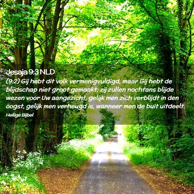 Picture 02 - Jesaja 9:3 NLD - (9:2) Gij hebt dit volk vermenigvuldigd, maar Gij - Bible Verse Picture