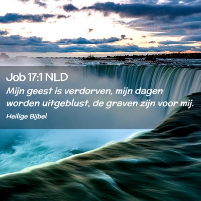 Picture 02 - Job 17:1 NLD - Mijn geest is verdorven, mijn dagen worden - Bible Verse Picture